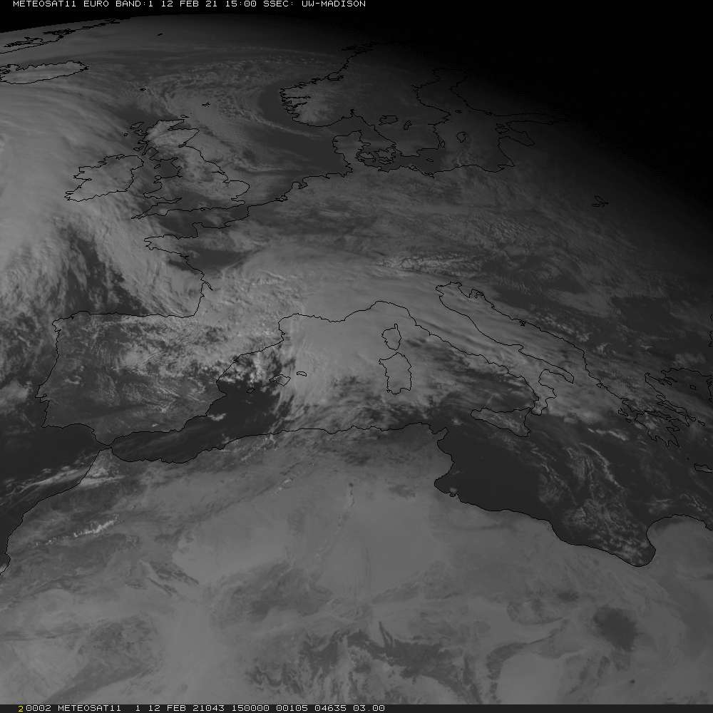 Latest weather satelite image