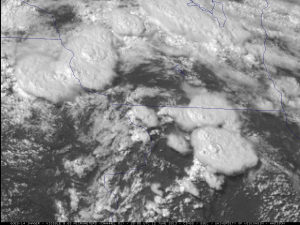 GOES-14 SRSOR imagery of the Midwest on 12 June 2013.  Credit:  SSEC.