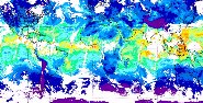 Total precipitable water derived from MODIS data.