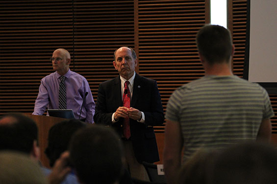 Dr. Uccellini listens to a question at the Weather-Ready Nation Town Hall. Photo credit: Bill Bellon