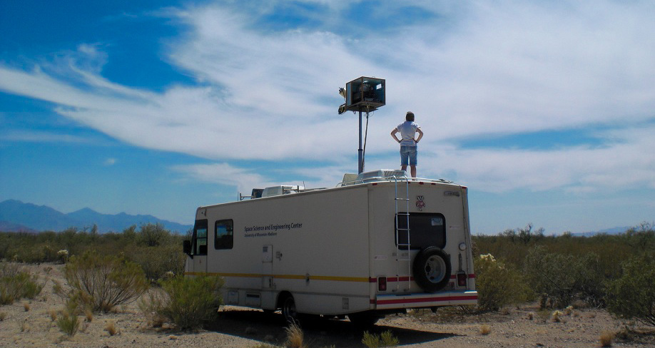 SSEC researcher Michelle Feltz in Tucson, AZ in May 2013.
