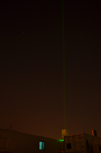 The SSEC High Spectral Resolution Lidar (HSRL) operating at the BAO in support of FRAPPE, with a cameo by the big dipper.