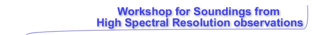 Workshop for Soundings from HSR observations