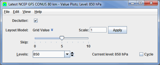 Image 2: 3D Value Plot Controls