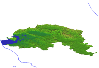 Image 3: 3D Topography Display of DEM Data