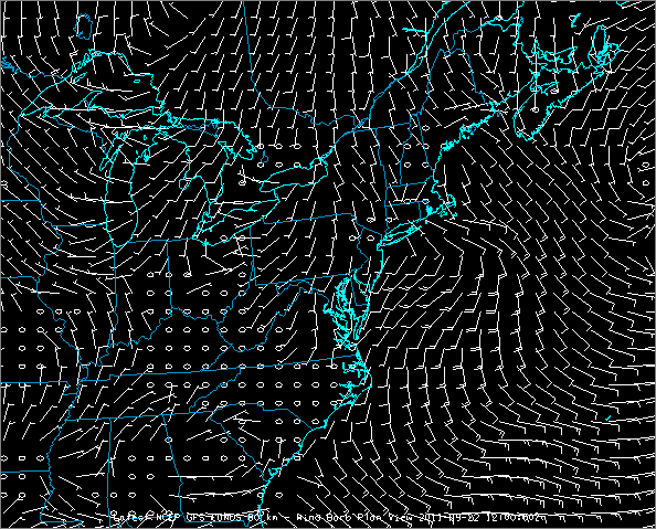 Image 3:  Wind Barb Plan View Display