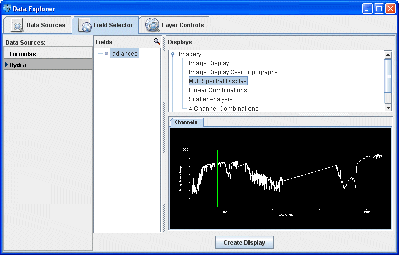 Image 2: Field Selector Tab of the Data Explorer