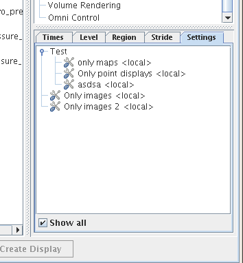 Image 5: Display Settings in the Field Selector