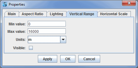 Image 4: Vertical Scale Tab of the Properties Dialog