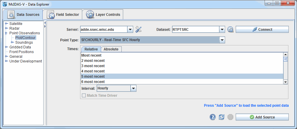 Image 2: Data Sources Tab of the Data Explorer