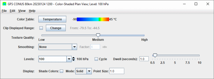 Image 2: Color-Shaded Plan View Controls