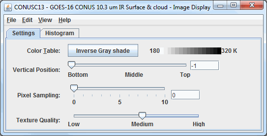 Image 1: Settings Tab of the Image Controls Properties Dialog