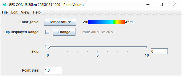 Image 1: Point Volume Controls Properties Dialog