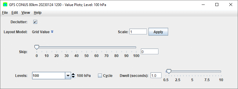 Image 2: 3D Value Plot Controls