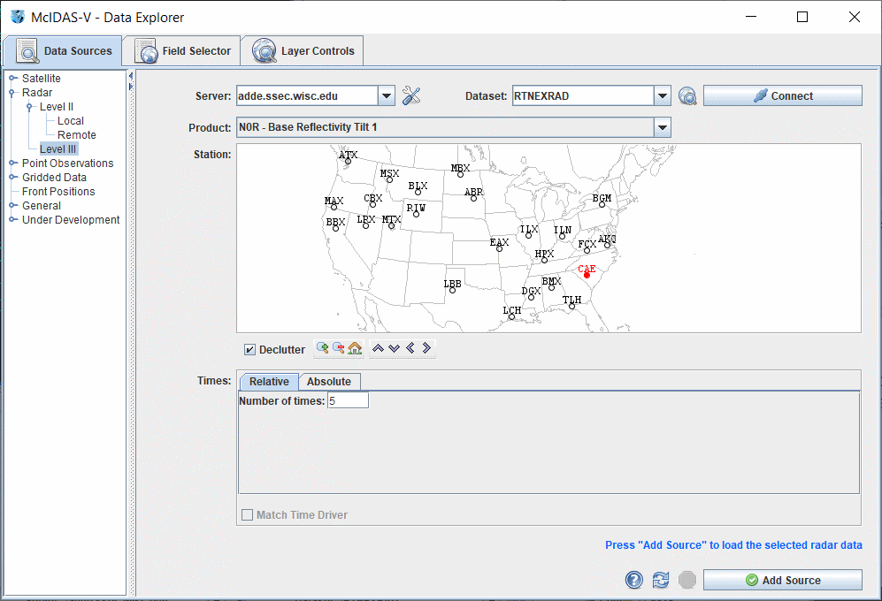 Image 2: Data asources Tab of the Data Explorer