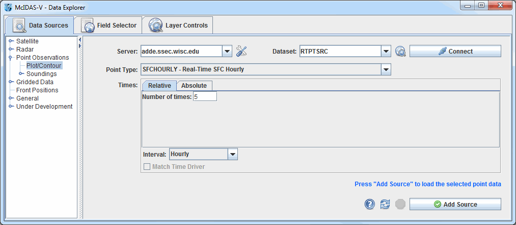 Image 2: Data Sources Tab of the Data Explorer