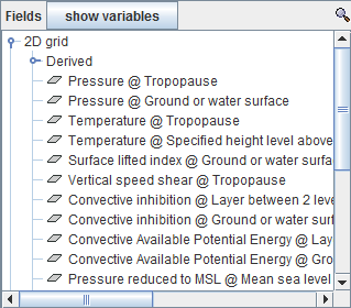 Image 1: Fields Panel in the Field Selector