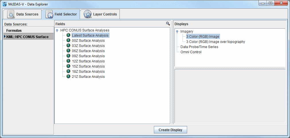 Image 3: Field Selector Tab of the Data Explorer