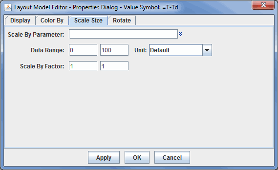 Image 6: Scale Size Tab of the Properties Dialog