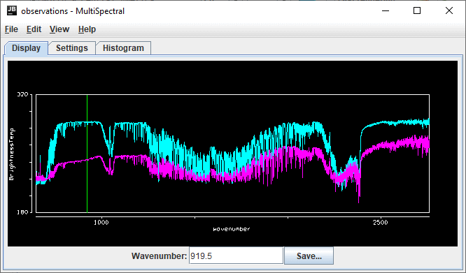 Image 4: HYDRA Data Displayed in the MultiSpectral Window