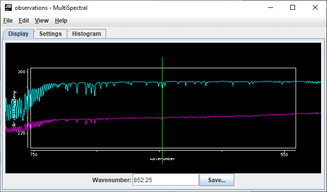 Image 5: HYDRA Data Displayed in the MultiSpectral Window