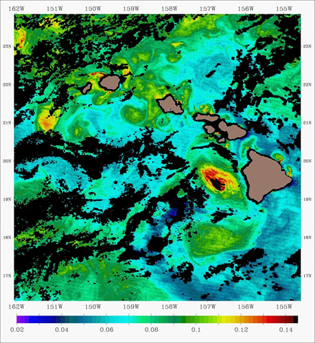 upwelling events near the Hawaiian Islands