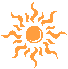 Sun graphic
