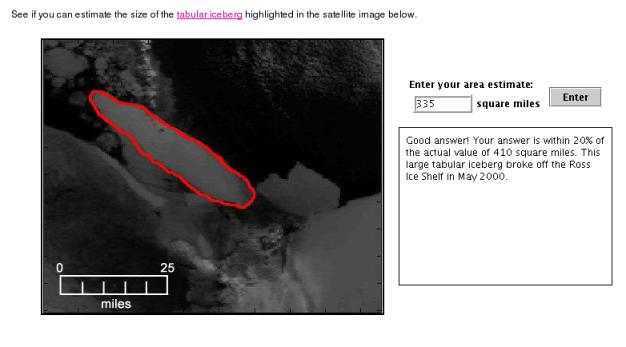 Example use of Area Estimator RCO