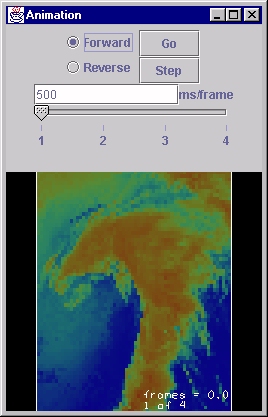 Picture of VisAD animation window